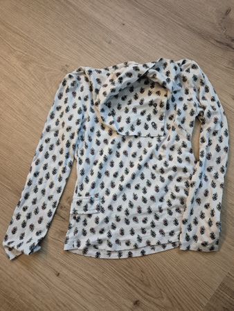 Langarmshirt Gymp Tannenzapfen-Muster Grösse 110
