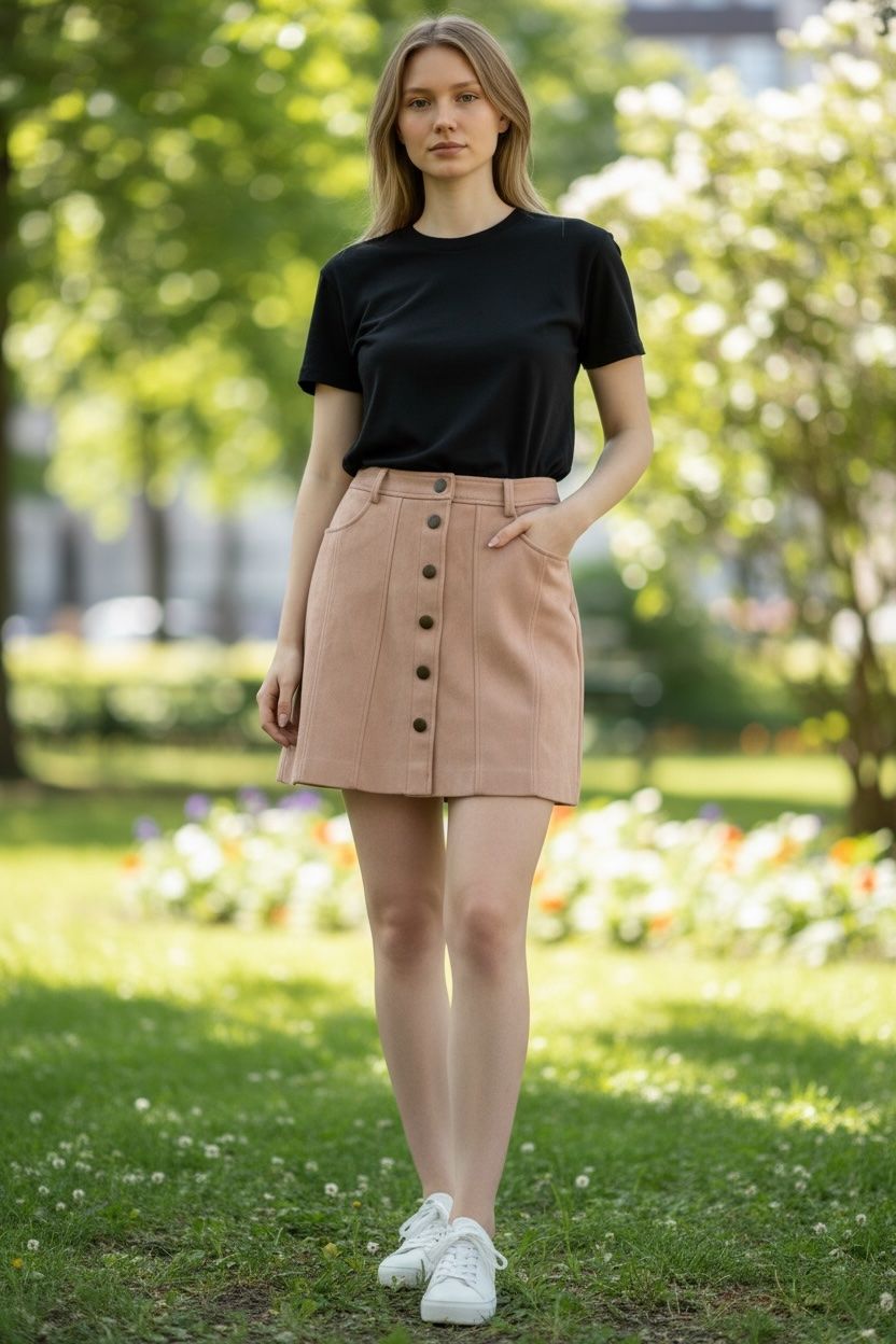 Gonne: Jupe rose pale Zara – Usato da Versoix venduto da wen_75xm 3