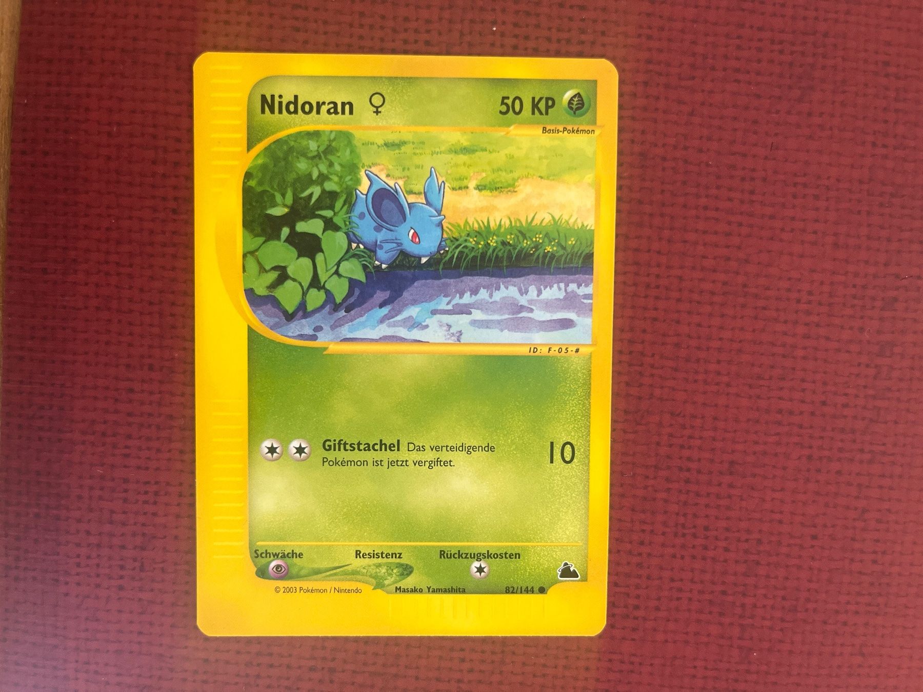 Pokémon Carte collezionabili: Pokemon Nidoran Skyridge Deutsch – Usato da Wabern venduto da Collectfun