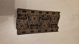 Antiker asiatischer Stempel aus Holz