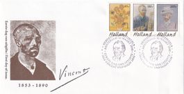 Holland FDC und Sonderblock ** Vincent van Gogh 1990