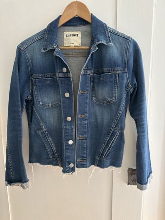 L'Agence Veste en jean Janelle Taille M, Superbe état!