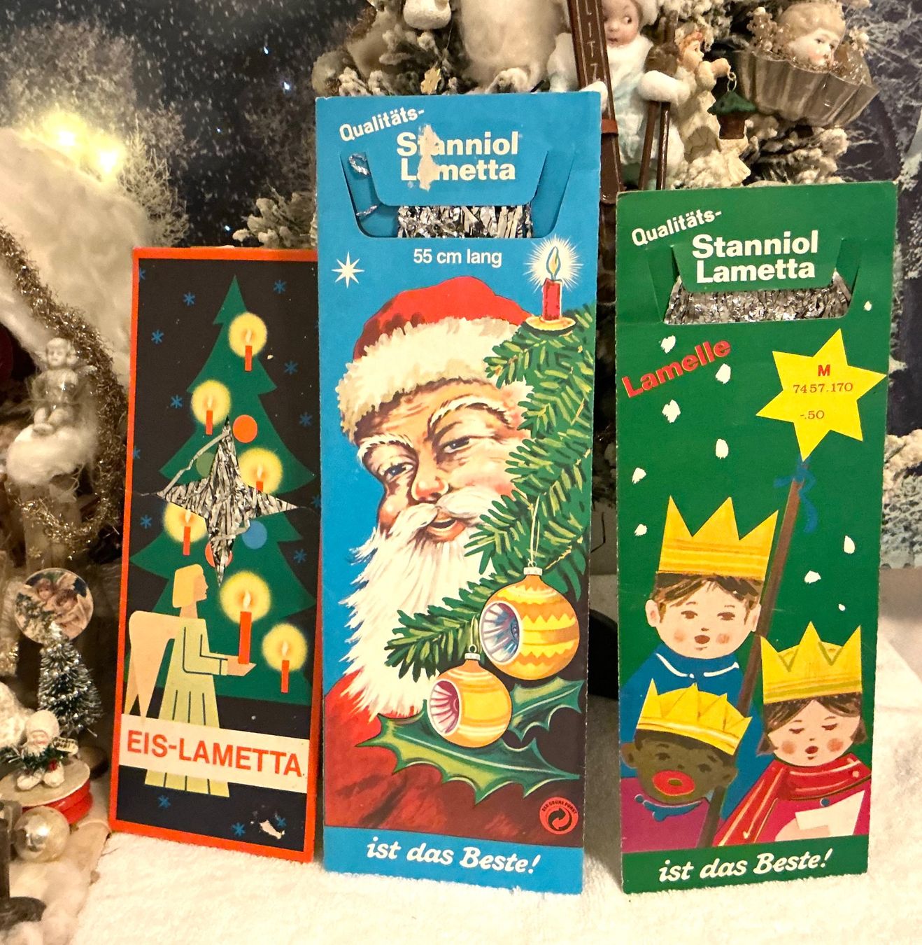 Toutes les décorations: ALTE PÄCKCHEN STANIOL - EISLAMETTA – D'occasion à Zell LU par Silvermemory