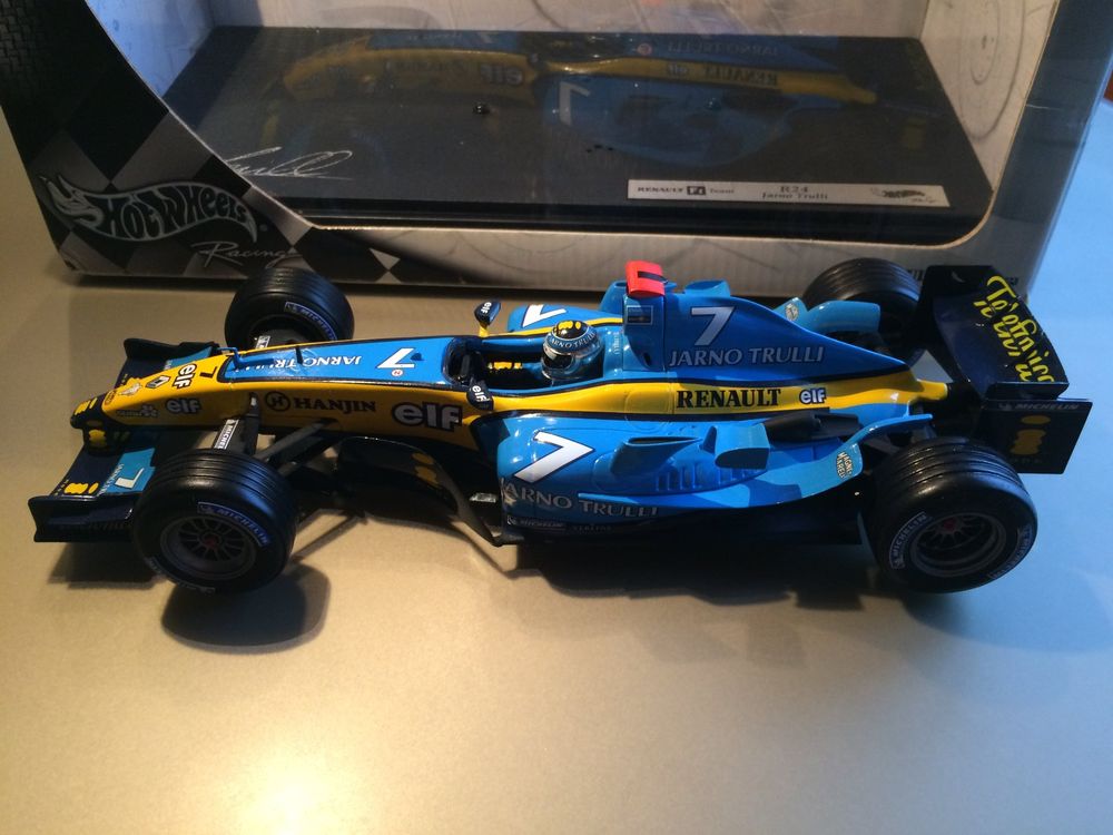 F1 1/18 Hot Wheels - Renault R24 Jarno Trulli 2004 - Miniature Sport Occasion