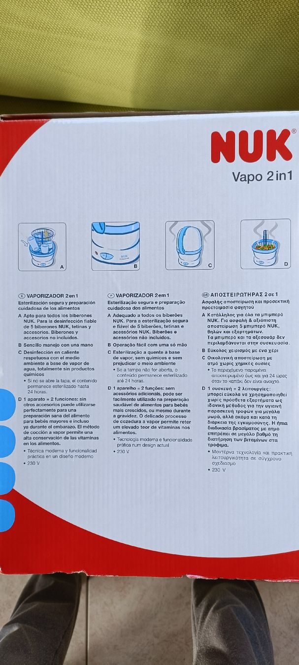 Pasti del neonato: NUK Dampf-Vaporisator 2 in 1 – Nuovo e nell'imballaggio originale da Porza venduto da tbch 5