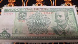 Cuba 5 Pesos Geldschein, Jahr 2006, Top Zustand!