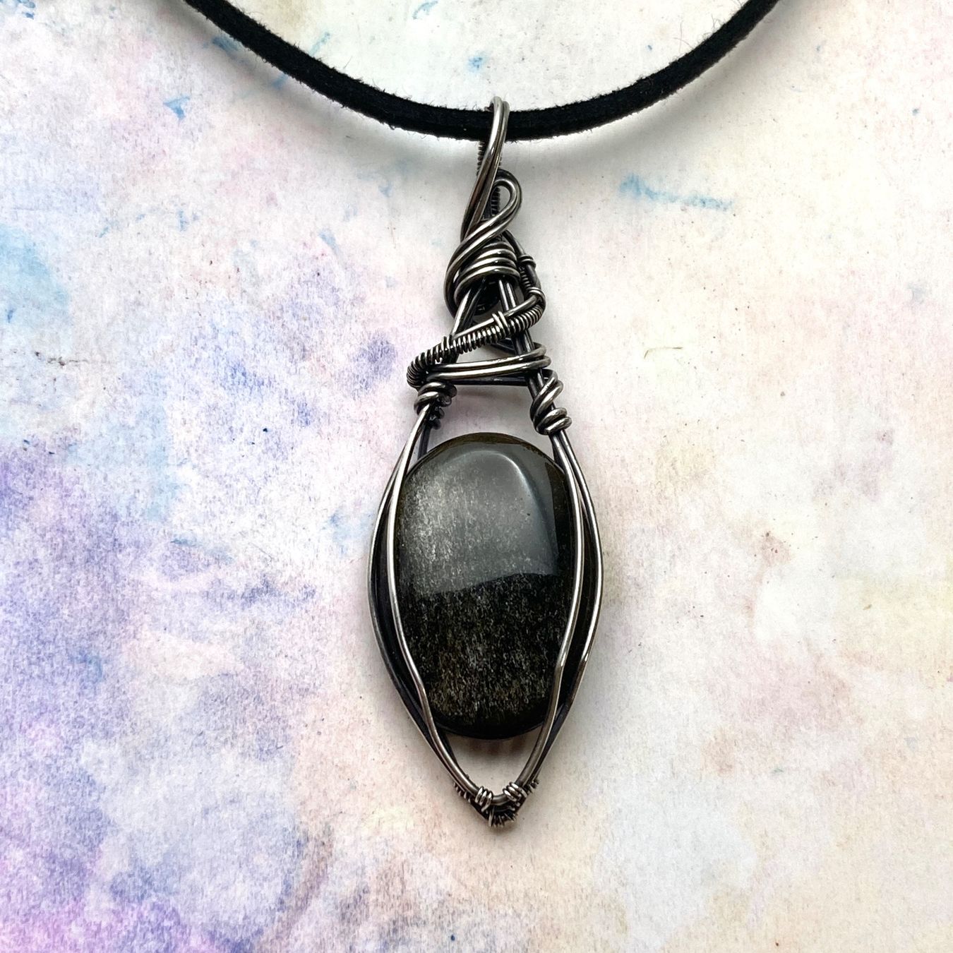 Catenine: Obsidian Silber Anhänger – Nuovo (secondo la descrizione) da Solothurn venduto da Kiki_Di 3