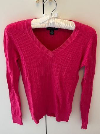 Pinker Tommy Hilfiger Pullover Grösse XS 100% Pima...