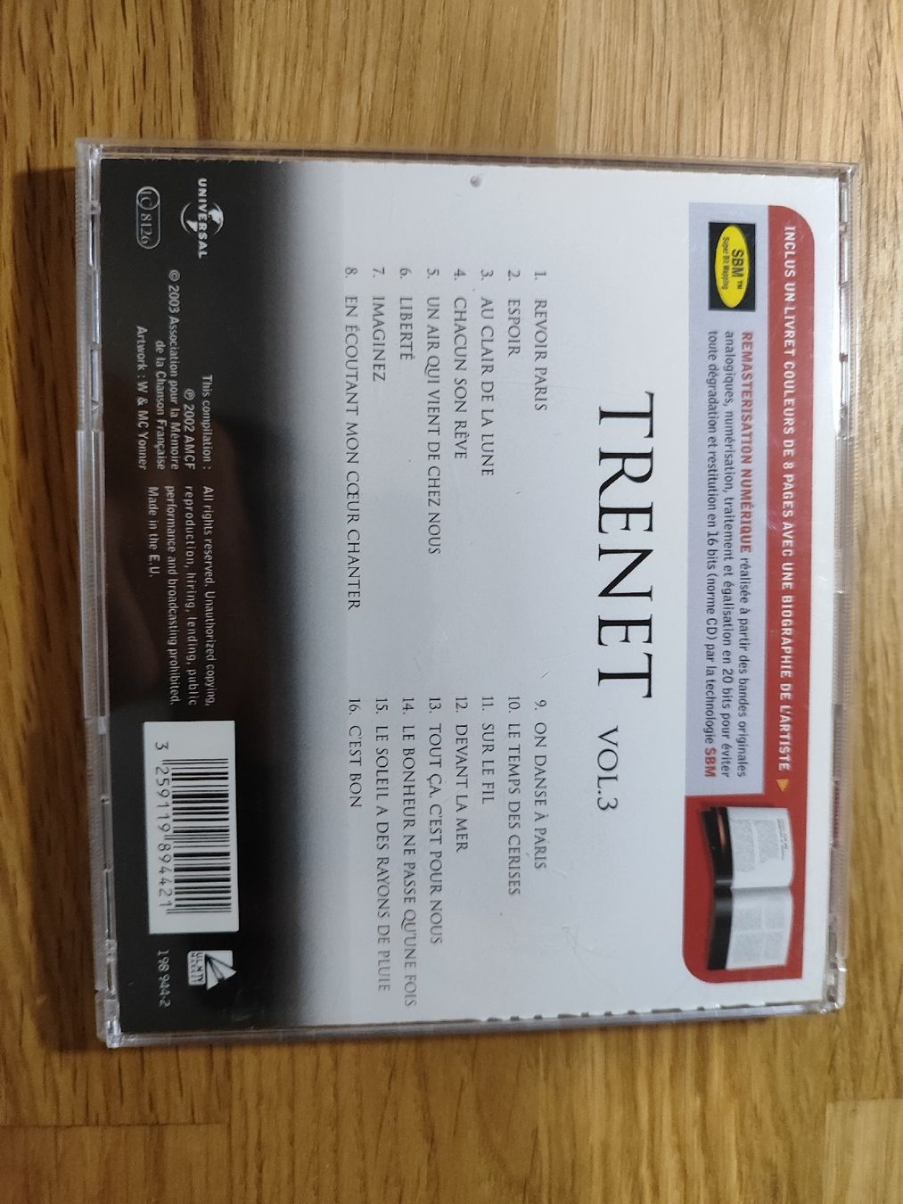CD: cd charles trenet - master series vol.3 cd – Usato da Vétroz venduto da mrcl01 2