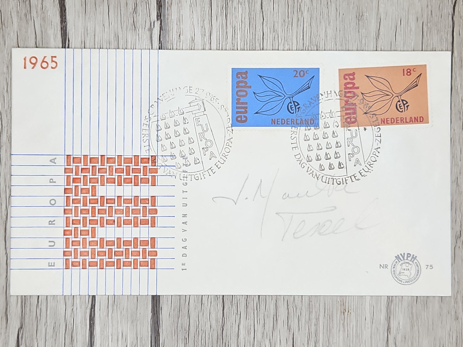 Tutti i francobolli: CL14 Enveloppe + Timbre Pays-Bas 1965 – Usato da Cousset venduto da Patrick_Collections