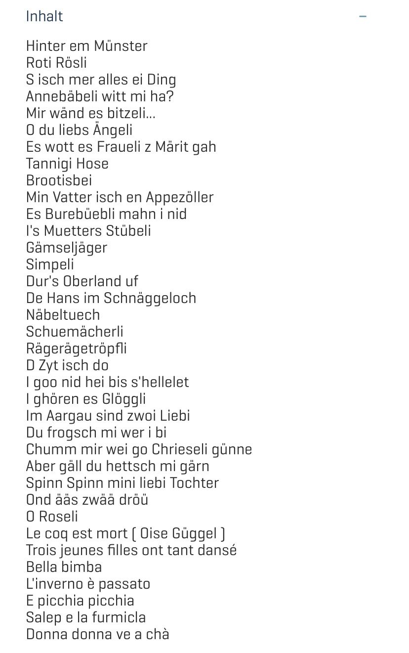 Bücher: Schwizer Volksliedli  Schwizer Volksliedli Liederbuch / CD V – Neu (gemäss Beschreibung) aus Gerlikon von jabadabadu 1