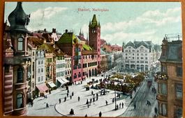 Basel - Tram Marktplatz - Animation 1909