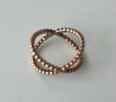 Thomas Sabo Kreuz Ring, Silber, vergoldet, Grösse 54