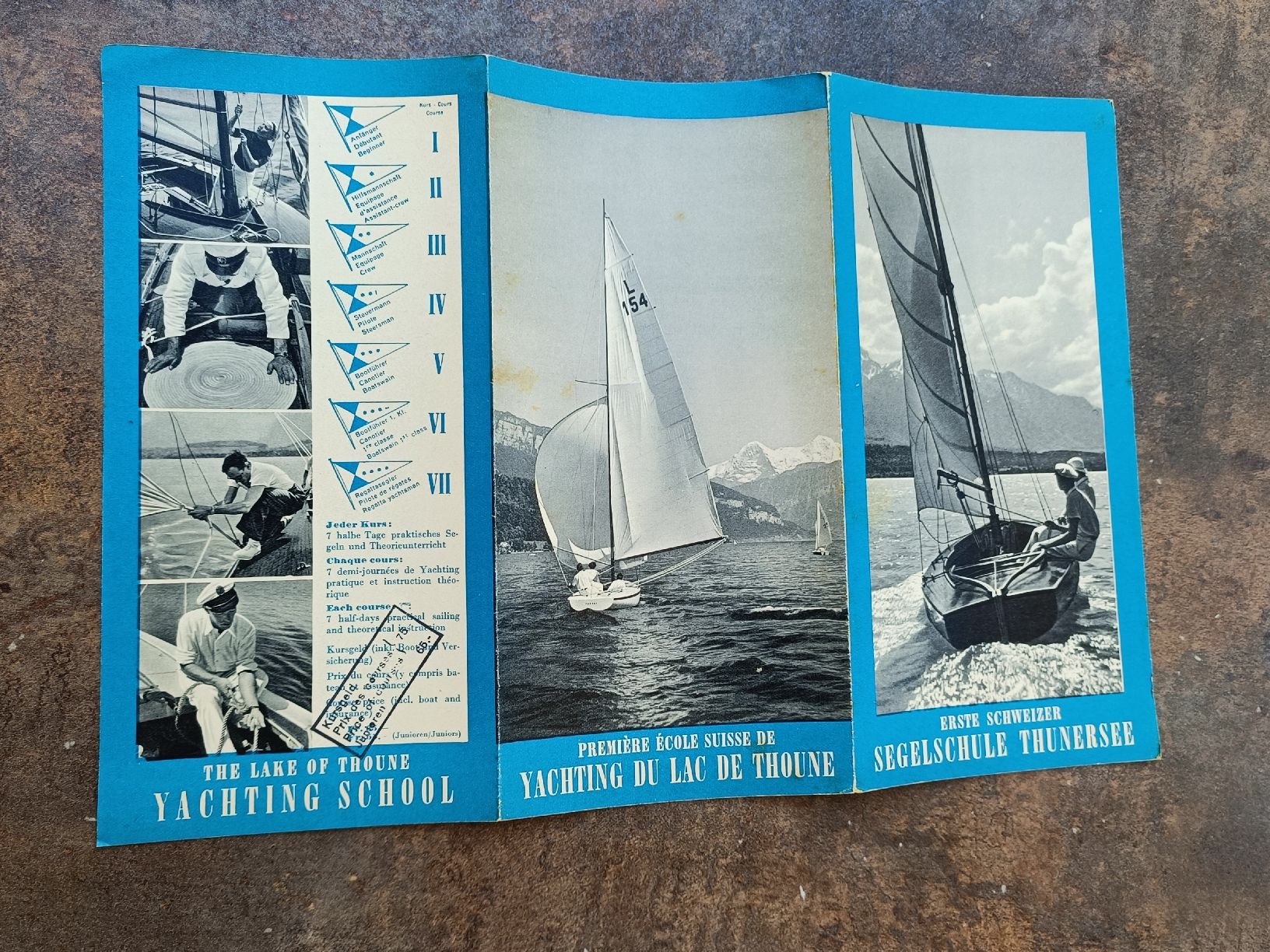 Documenti: Alter Prospekt / Segelschule Thunersee Ausgabe ca. 1939 – Usato da Brugg AG venduto da Ente015 2
