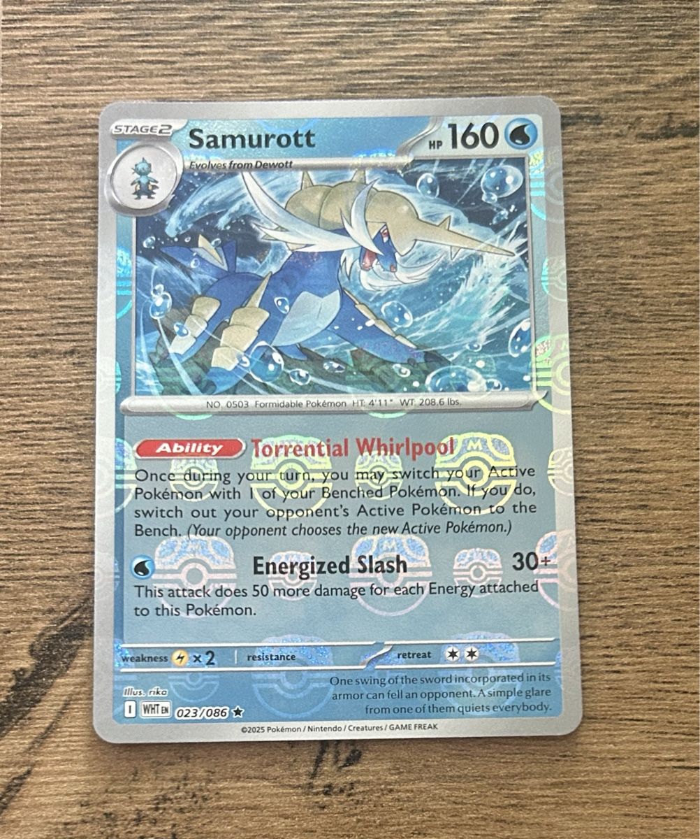 Pokémon Carte collezionabili: Samurott - White Flare - 023/086 - MASTERBALL – Nuovo (secondo la descrizione) da Bern venduto da LucasK