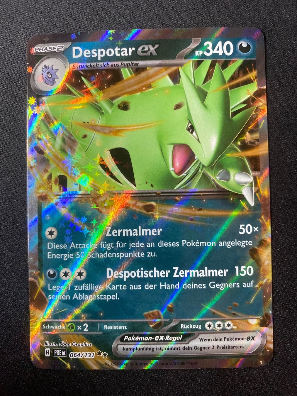 Pokémon Carte collezionabili: Despotar ex 64 - Tyranitar ex - Prismatic Evolutions - DE – Nuovo (secondo la descrizione) da Hausen AG venduto da Shrade