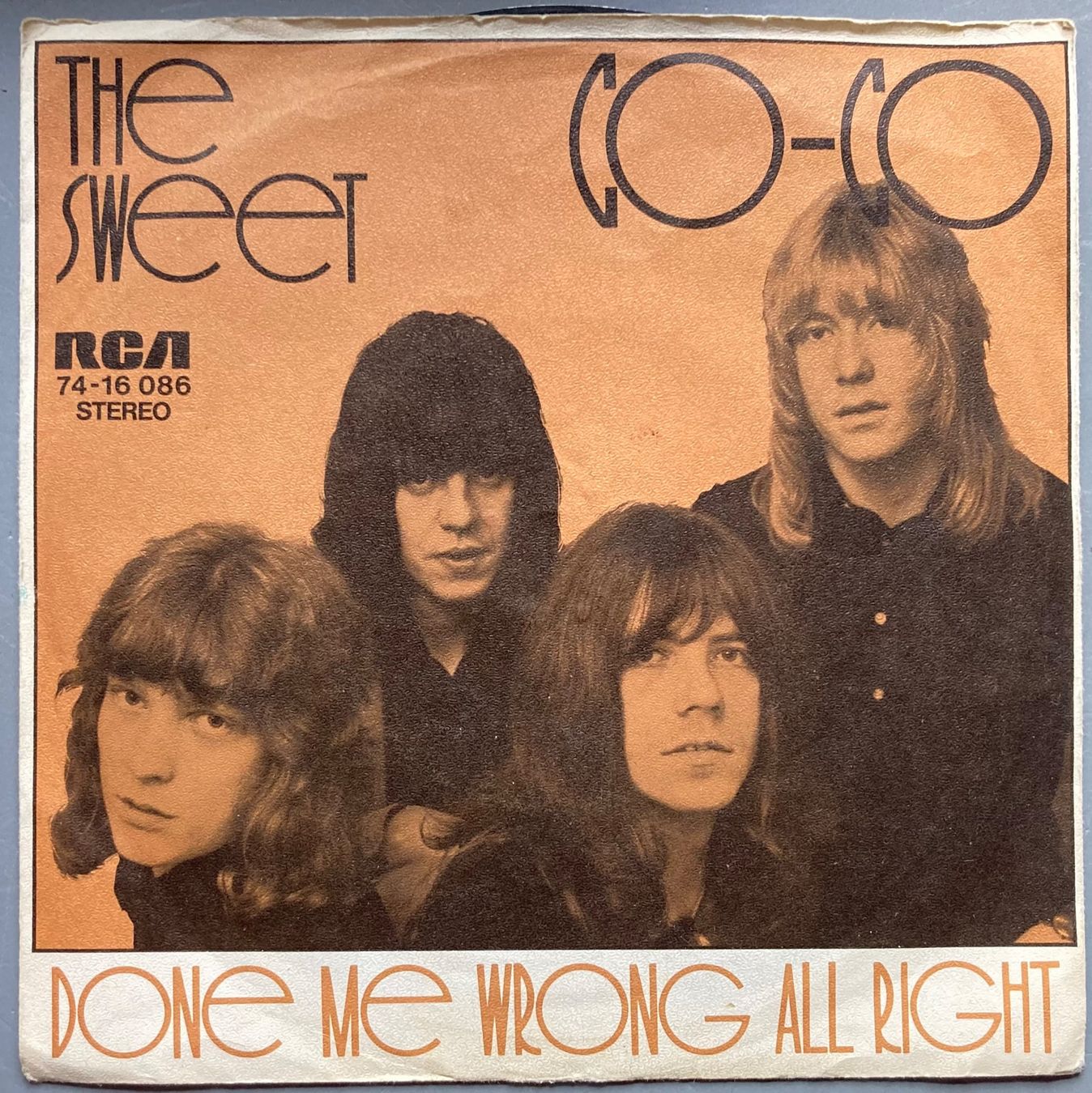 Vinyles: THE SWEET - CO-CO – Défectueux à Poliez-Pittet par Newtown-Records