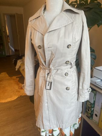 Schöner Trenchcoat beige Gr. S, Übergangsjacke Mantel