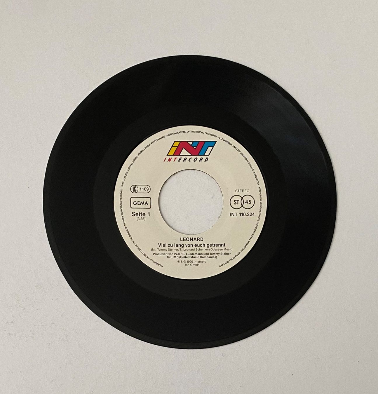 Dischi in vinile: Leonard, Viel zu lang von euch Getrennt – Usato da Flums venduto da Aebo1 2