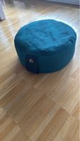Coussin de méditation bleu turquoise comme neuf
