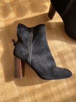 Minelli Wildleder Stiefeletten, Schwarz, Gr. 39,