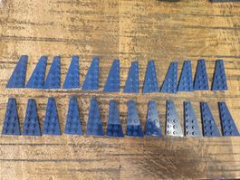 lego 54384 et 54383 lot de 24 pièces Dark Blue Wedge, Plate 