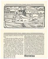 Holzschnitt Augsburg – Meisterlin Chronik – um 1900
