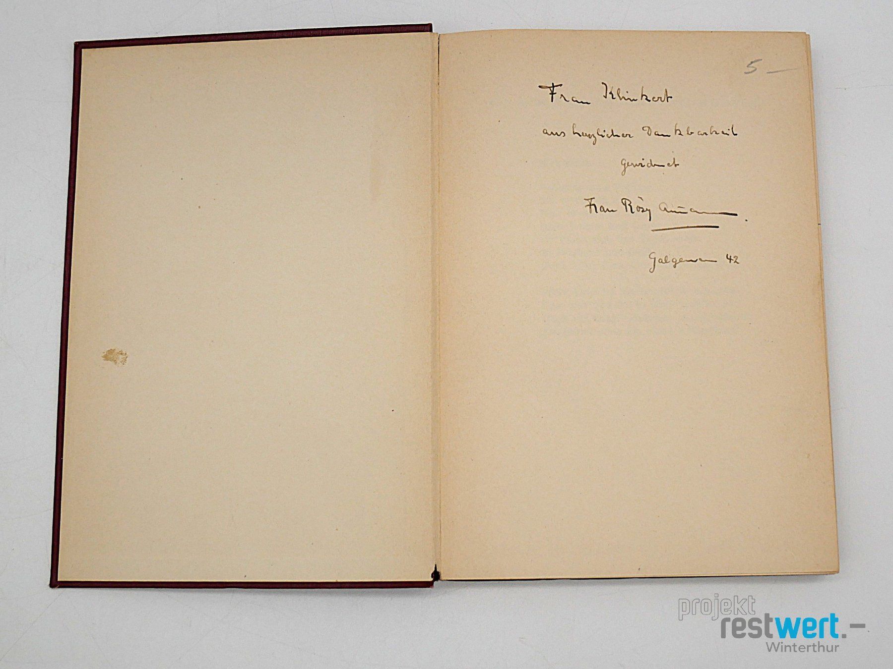 Libri: RÖSY AMMANN-BÜNZLI - Sonne und Schatten – Usato da Winterthur venduto da Restwert_Winterthur 3