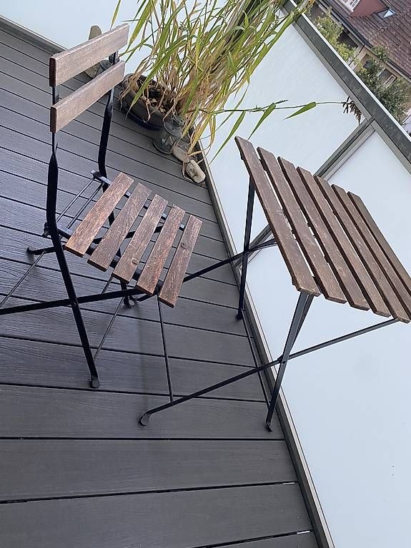 Tischset: Balkon-/Gartentisch und 3 Stühle  – Gebraucht aus Solothurn von dmo_25