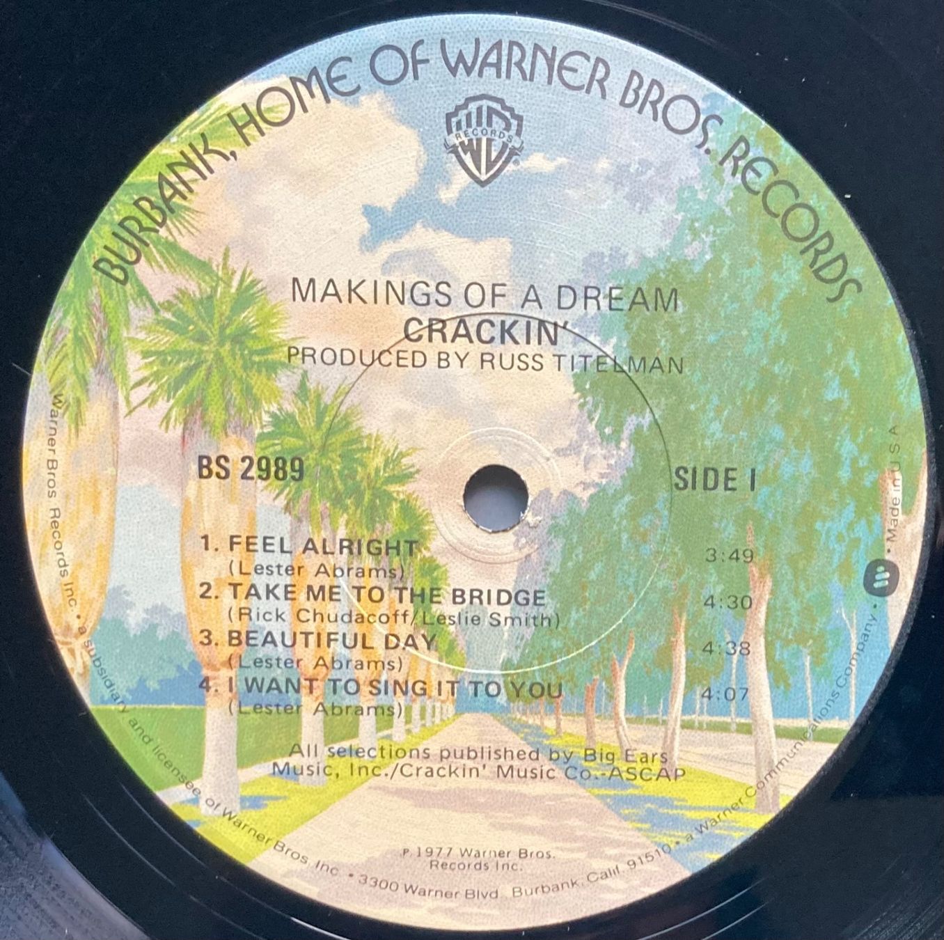 Vinyles: CRACKIN' - MAKINGS OF A DREAM – D'occasion à Poliez-Pittet par Newtown-Records 2