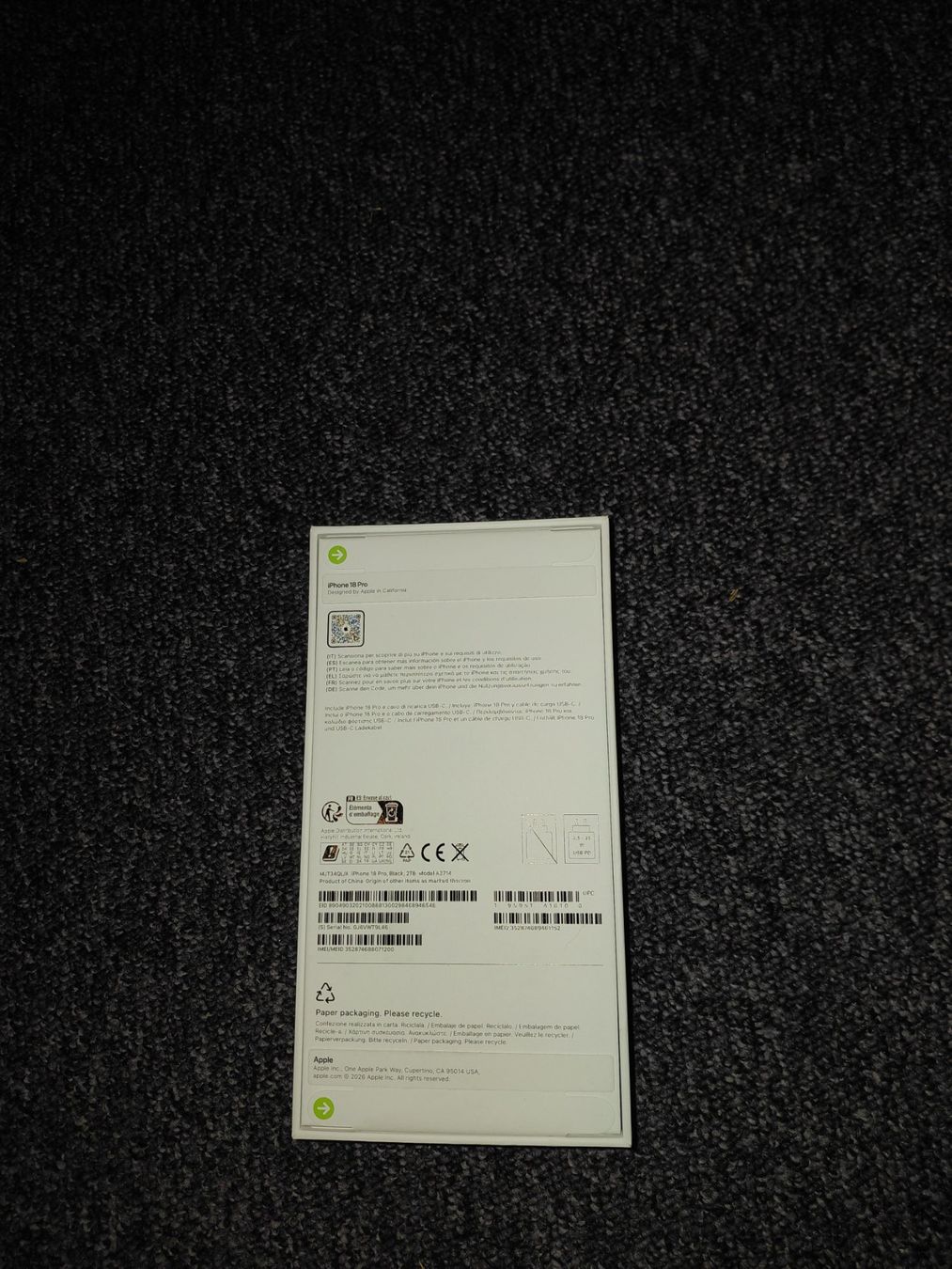 Apple Handys / Smartphones: Iphone 18 Pro 2TB Speicher – Gebraucht aus Cazis von Bob0012 1