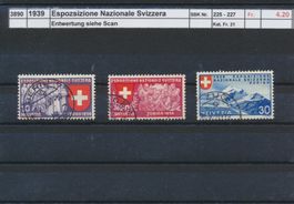 1939 "Esposizione Nazionale Svizzera", gestempelt
