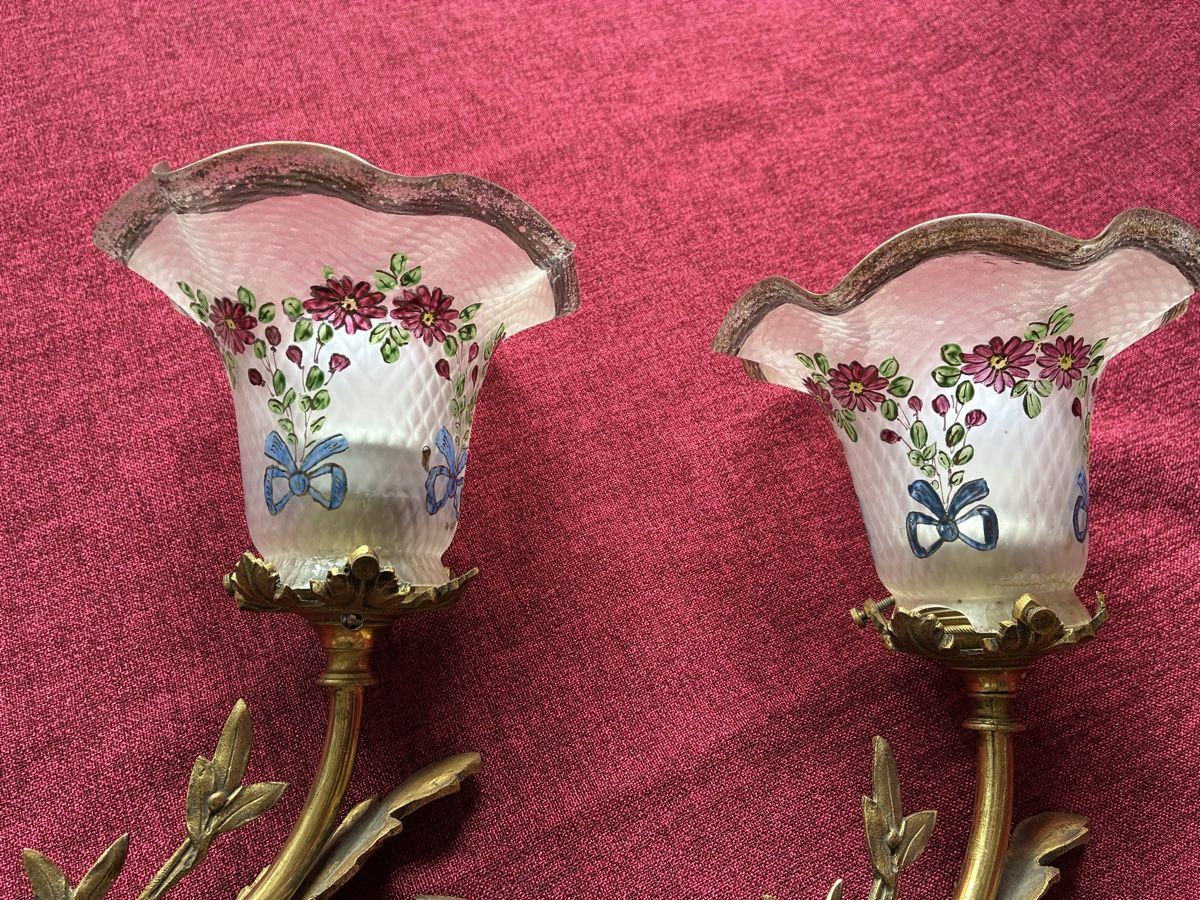 Lampade: Jugendstil 2 Wandlampen um 1920 – Usato da Zürich venduto da Artnuvo 4