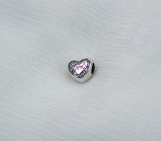 Charm "Mom Herz" zu Pandora 925 Silber