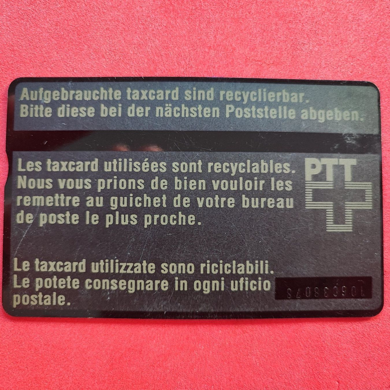 Schede telefoniche: Taxcard – Usato da Dübendorf venduto da kb86_MOVIE 1