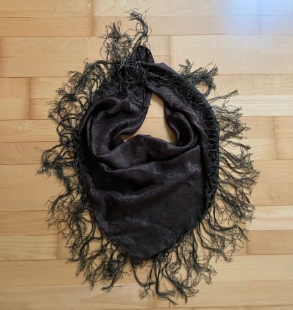Braun Seide Foulard