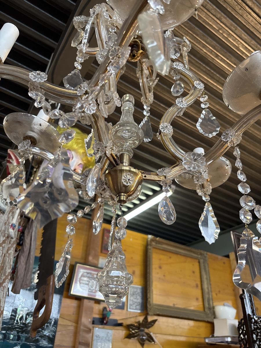Lampadari & plafoniere: Alter Kristall Lampe perfekt. Und komplett – Usato da Niederhasli venduto da abd_bm8t 3