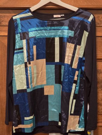 EDLES SHIRT IN DIVERSEN BLAUTÖNEN, GRÖSSE  44