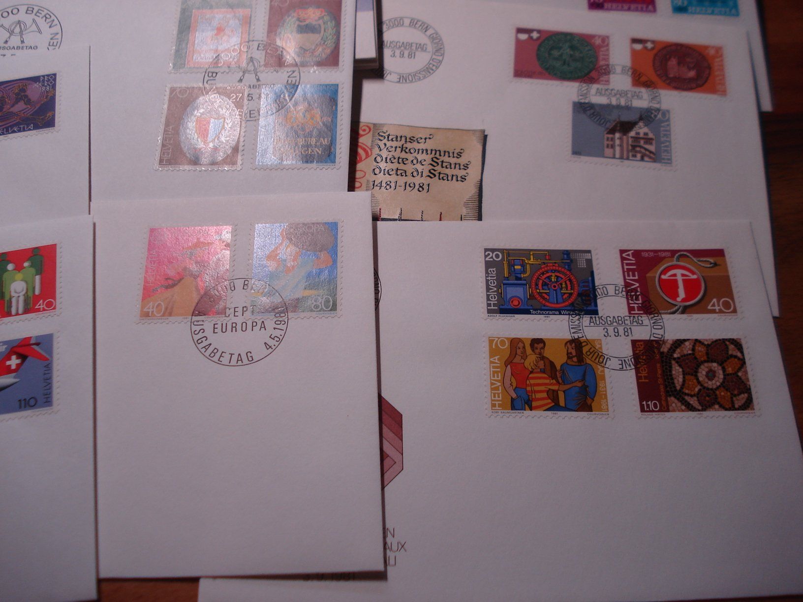 Tous les timbres: Set 1981, 8 Belege FDC... – D'occasion à Niederwil AG par morostahu