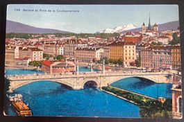 AK Genève et Pont de la Coulouvrenière