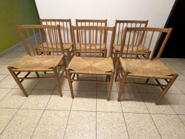 6 Dänische Mid-Century Stühle
