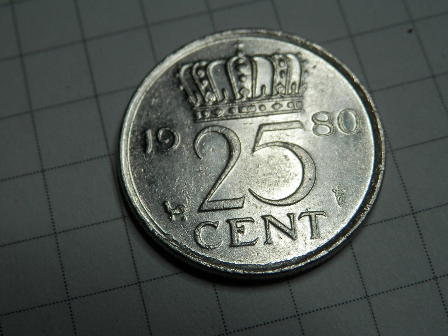 Tutti le monete: Niederlande 25 Cent, 1980 – Usato da Weiach venduto da weiach81 1