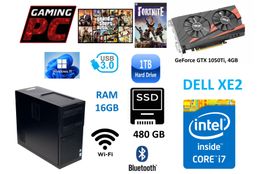 Gaming PC Intel i7 GTX 1050 Ti, 16GB RAM, 1480GB HDD+SSD
