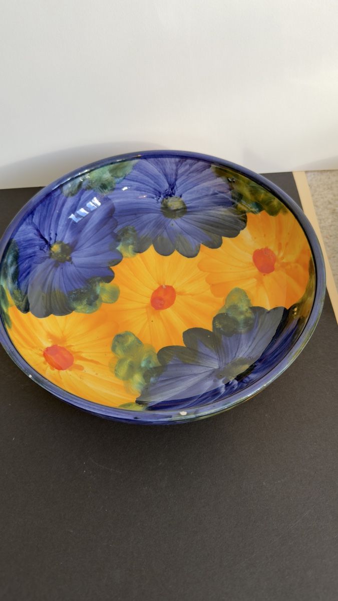 Piatti di portata: Teller/Schale mit Blumenmuster Handbemalt – Usato da Widnau venduto da kustercarmen 2