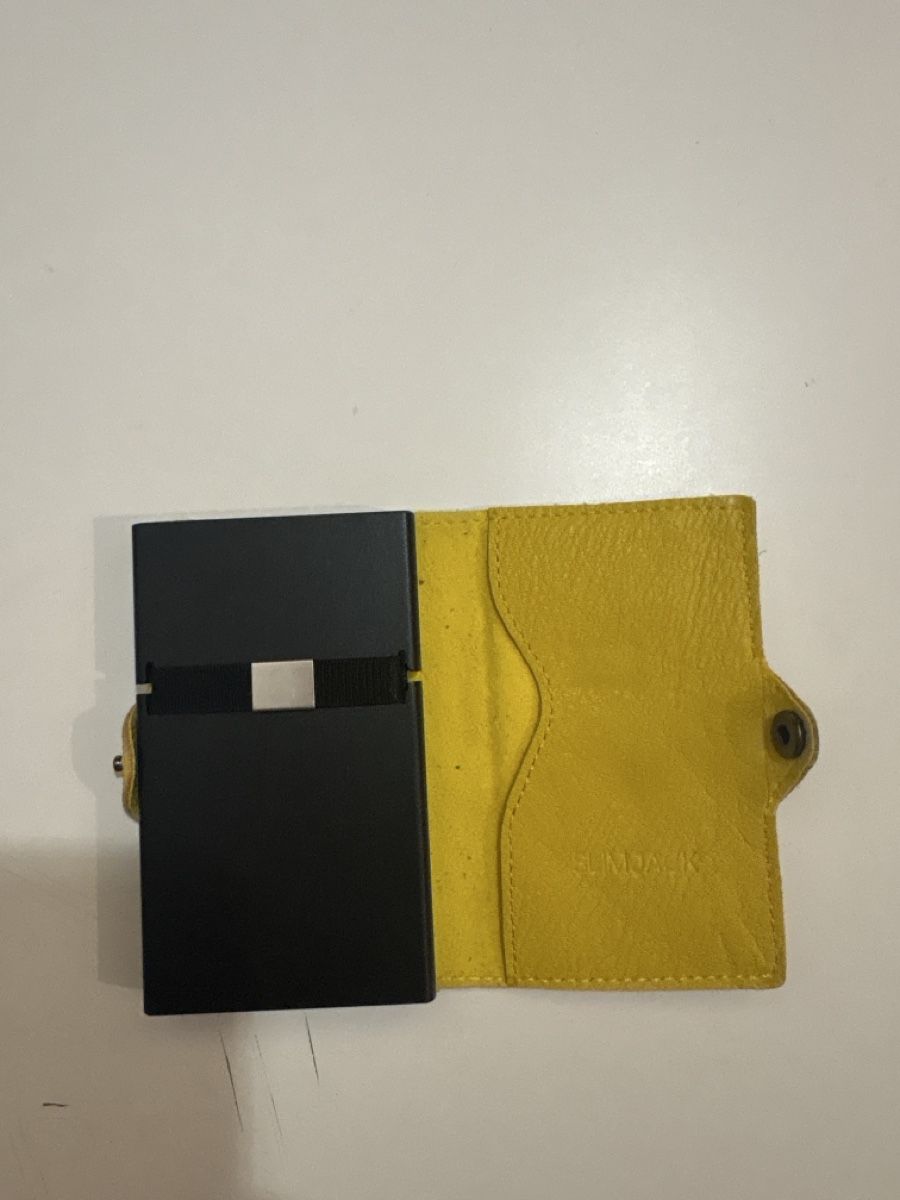 Brieftaschen: Kartenetui Slimjack Leder gelb – Gebraucht aus Roggliswil von Marla1