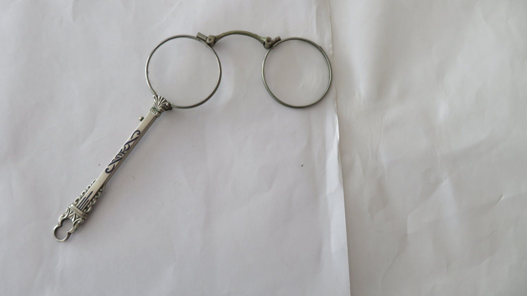 Lunettes & Verres: Lorgnon, Lorgnon oder um 1900 Farbdekor – D'occasion à Wetzikon ZH par morda1954 4