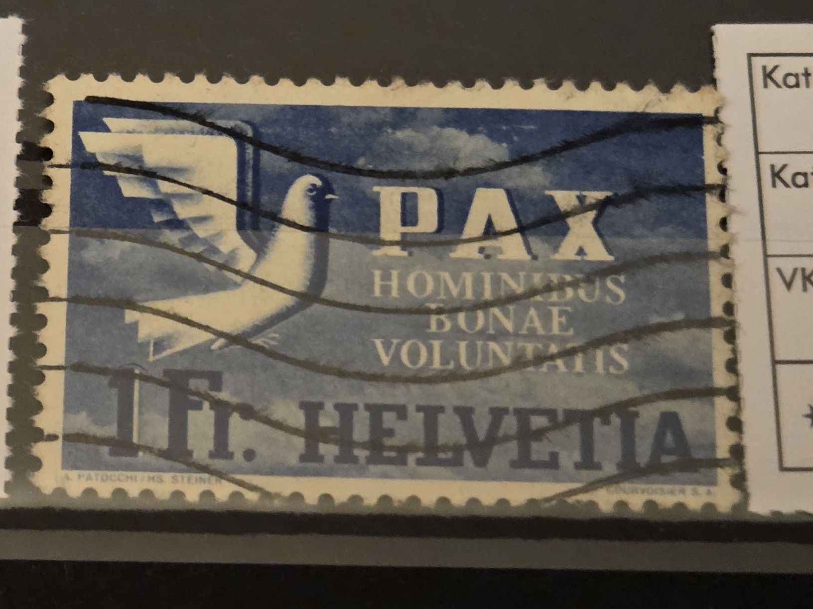 Alle Briefmarken: 9mal SBK 270 Kat.900.- PAX – Gebraucht aus Wangen von Abartix 7