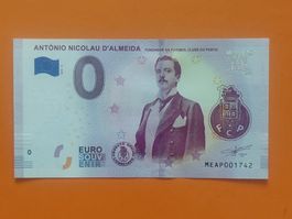 Billet souvenir 0 Euro FC Porto, Fondateur du FCP 🇵🇹