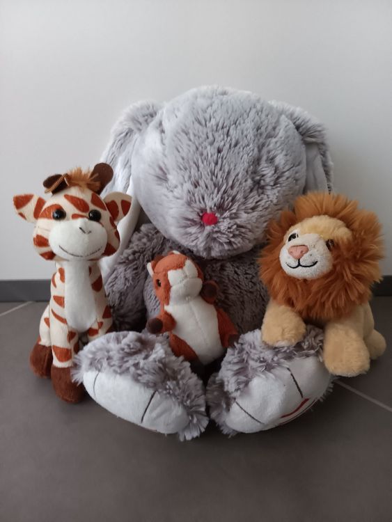 Lot De 3 Peluches TY Animaux Boule - Occasion En Très Bon état