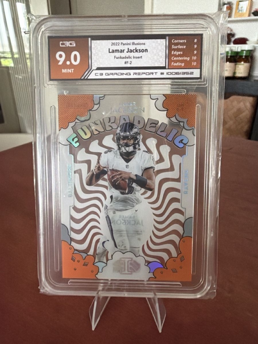 NFL Sammelbilder & Trading cards: NFL - Lamar Jackson - Funkadelic Insert - C3G9!! – Gebraucht aus Bern von sam_25hm